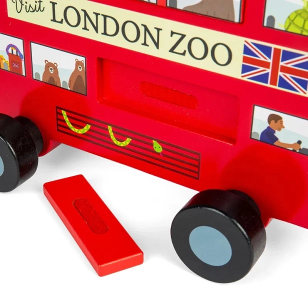 Bigjigs Toys Hračka na ťahanie londýnskeho autobusu