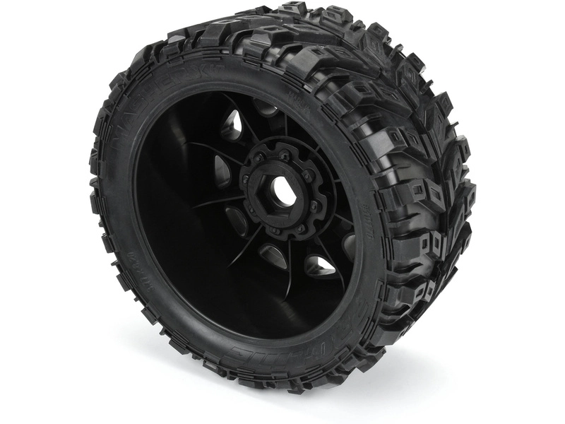 Kolesá Pro-Line 5,7", pneumatiky Masher X HP Belted, disk Raid H24 black (2)