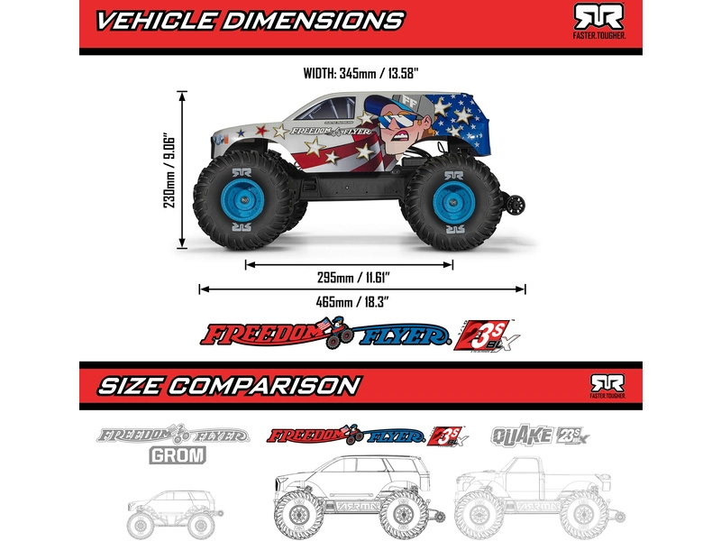 Arrma Gorgon 223S BLX DSC 2WD 1:10 RTR Freedom Flyer