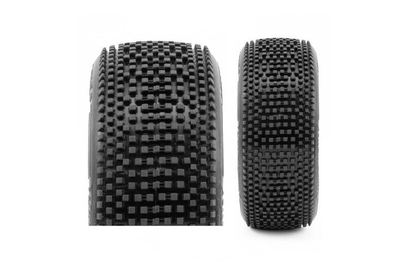 HOT DICES V2 BUGGY S1 (SUPER SOFT) lepené pneumatiky, biele disky, 2 ks.