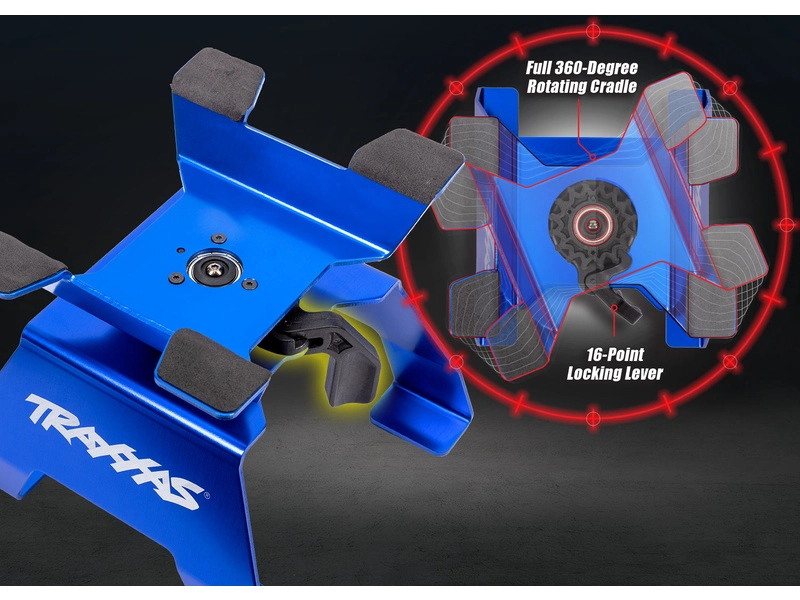 Stojan na autá Traxxas malý modrý