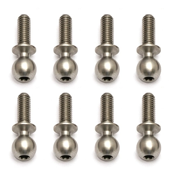 Kulové čepy, střibrné, 8mm, 10ks.