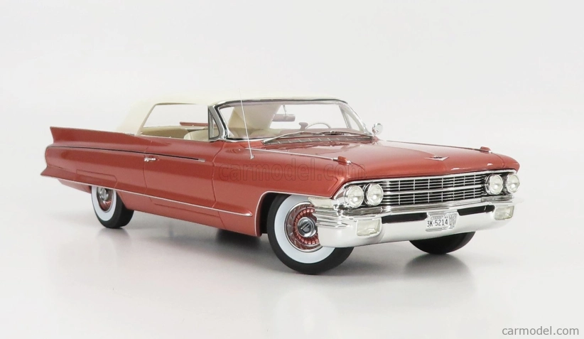 Mitica Cadillac Eldorado Biarritz Cabrio Closed 1962 1:18 Pink Met