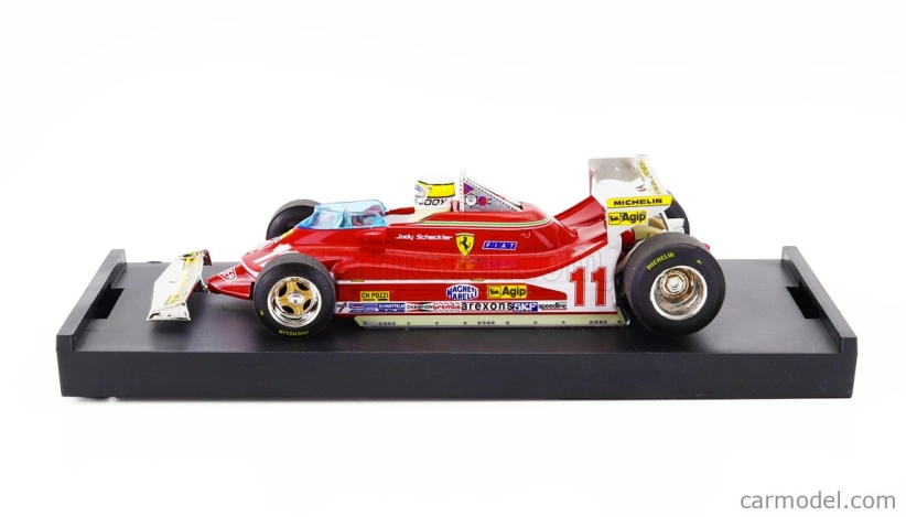 Brumm Ferrari F1  312t4 N 11 World Champion Winner Monaco Gp 1979 Jody Scheckter - With Driver Figure 1:43 Red