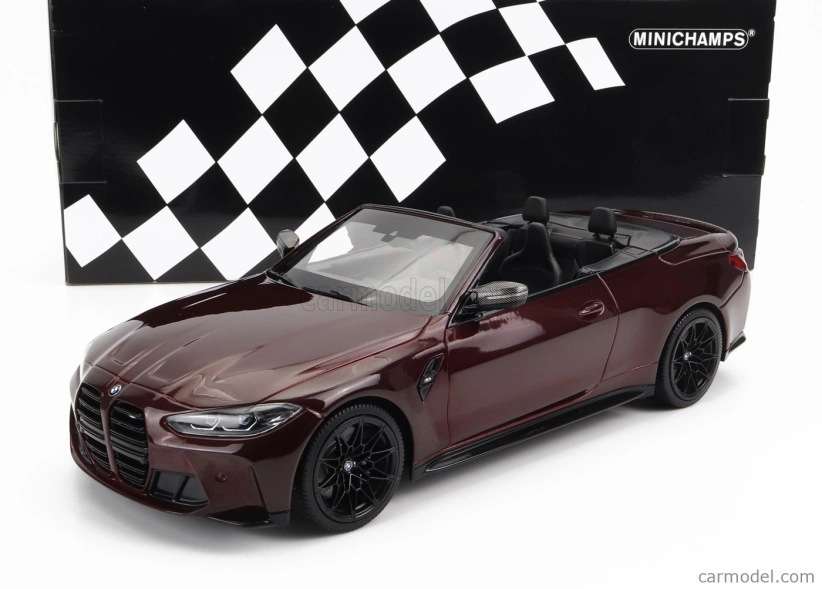 Minichamps BMW radu 4 M4 (g83) Cabriolet 2020 1:18 červená met.