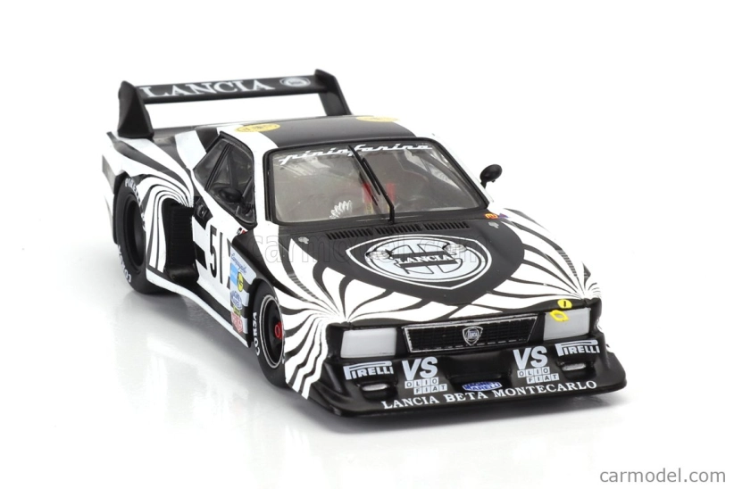 Ixo-models Lancia Beta Montecarlo Turbo N 51 6h Silverstone 1979 Riccardo Patrese - Walter Rohrl 1:43 čierna biela
