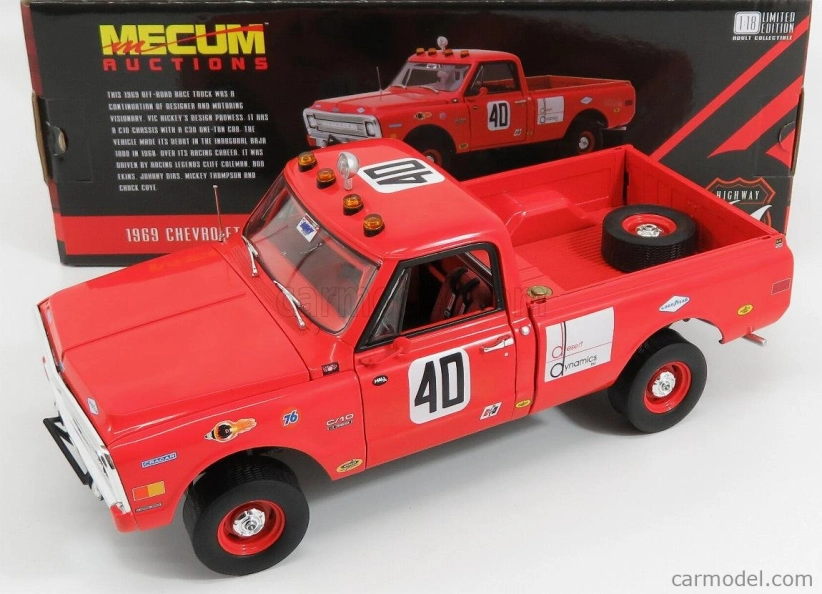 Highway61 Chevrolet C-10 350 N 40 Pick-up Baja 1969 1:18 Červená