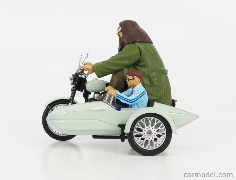 Corgi Motorcycle Hagrid's Sidecar Harry Potter - Movie 1:36 Velmi Světle Zelená