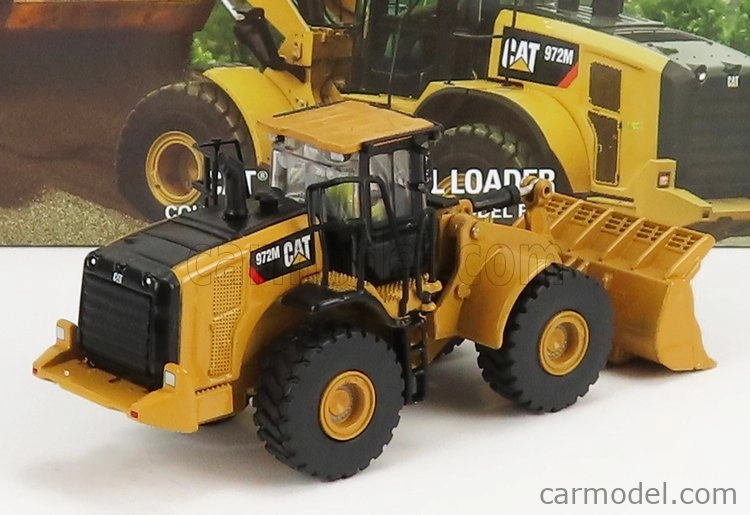 Dm-models Caterpillar Cat972m Ruspa Gommata - Scraper Tractor Wheel Loader 1:87 Žlutá Černá