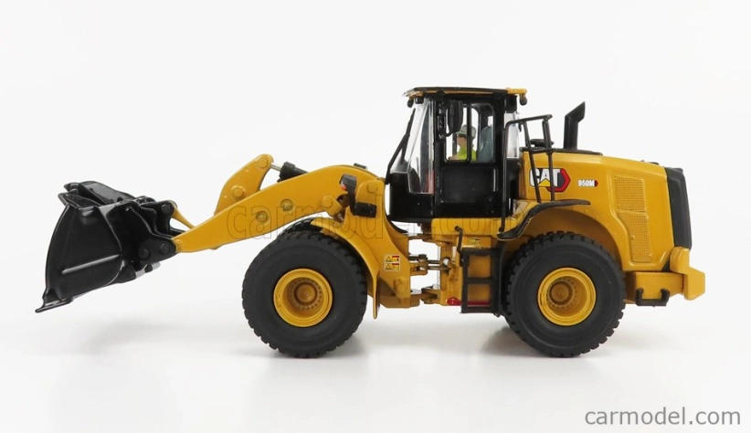 Dm-models Caterpillar Cat950m Ruspa Gommata - Scraper Tractor Wheel Loader 1:50 Žlutá Černá