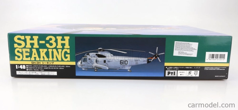 Hasegawa Sikorsky Sh-3h Seaking Helicopter Military 1963 1:48 /