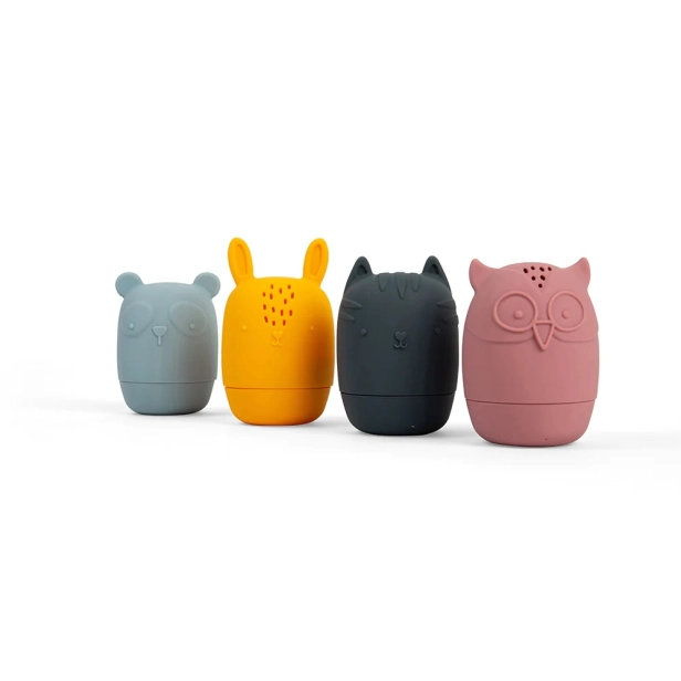 Bigjigs Toys Silikónové plyšové zvieratká do kúpeľa