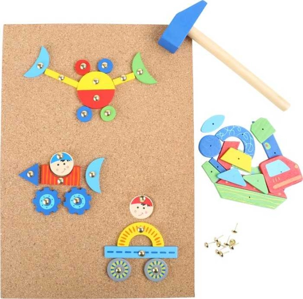 Drevená hra Small Foot Creative Hammering Game