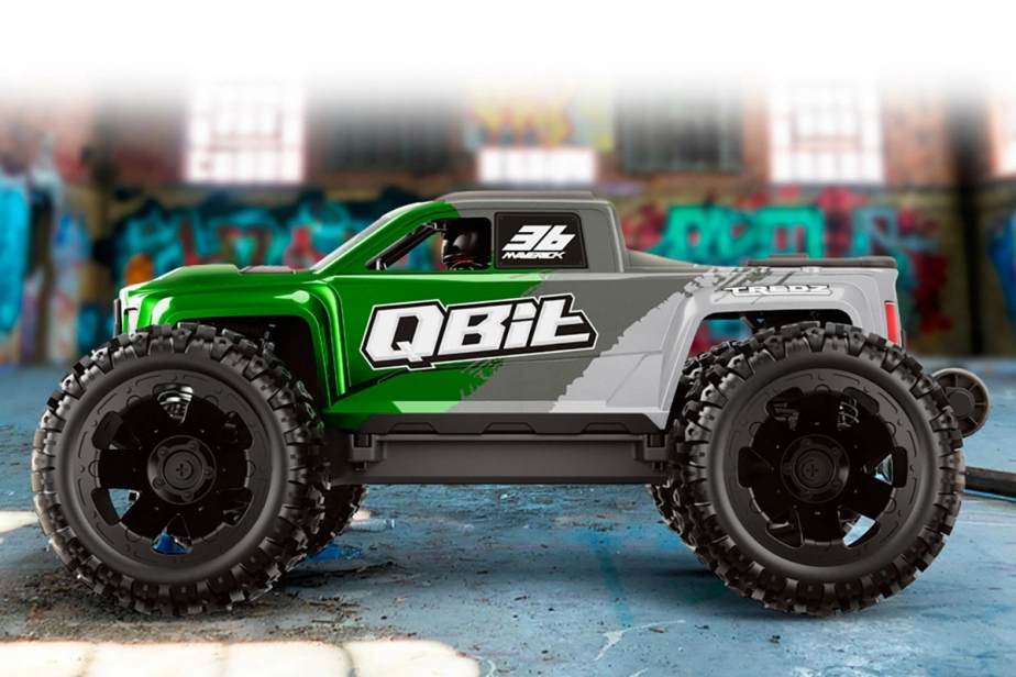 Qbit MT 1/16th Monster Truck - Zelený