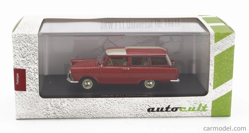 Autocult DKW F-11 Universal Nemecko 1961 1:43 Červená