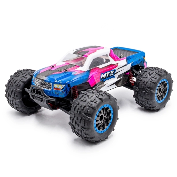 RC auto MTX elektro Offroad Truggy, ružovo-fialovo-modrá
