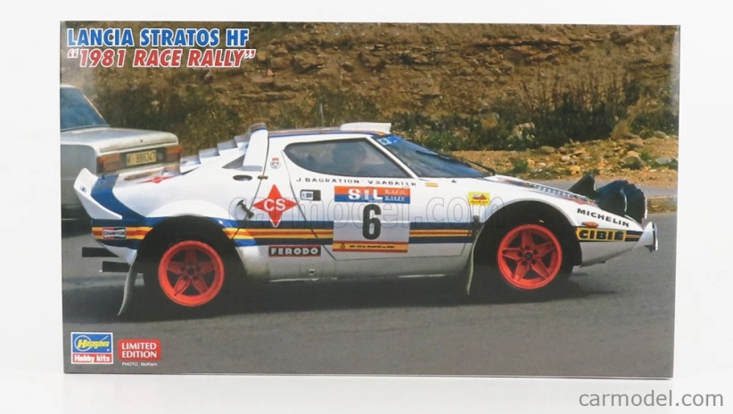 Hasegawa Lancia Stratos Hf N 6 Rally Race 1981 J.bagration - V.sabater 1:24 /