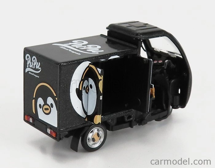 Tiny toys Motorcycle Electric Tricycle Pupu Aliens 1980 1:43 Black