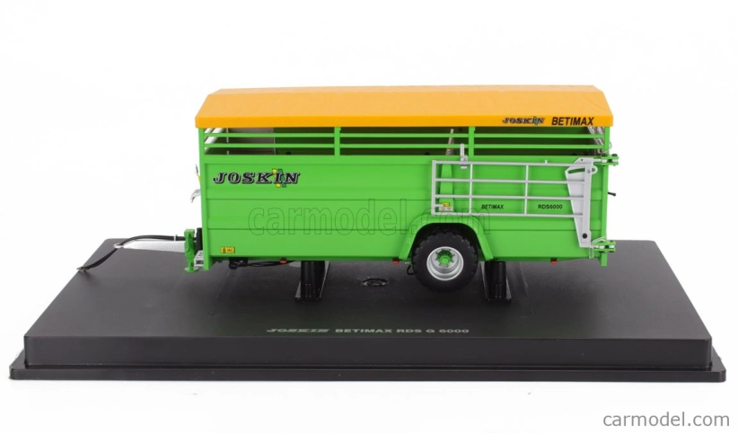 Universal hobbies Joskin Betimax Rds6000 Trailer Livestock Transporter - Carrello Trasporto Animali 1:32 Silver Yellow