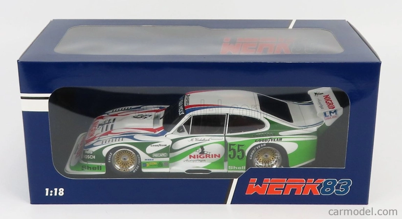 Werk83 Ford england Capri Turbo Gr.5 Team Liqui Moly N 55 Drm 1981 Manfred Winkelhock 1:18 bielo zelená