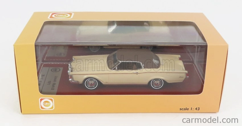 Great-iconic-models Lincoln Continental Mark Iii 1971 1:43 Beige