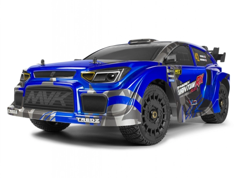 QuantumRX Flux 4S 1/8 4WD Rally Car – modrý