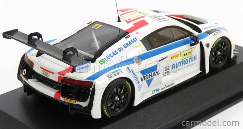Minichamps Audi R8 Lms Team Hcb Rutroni Racing N 11 Fia World Gt Cup Macau 2017 L.di Grassi 1:43 Biela