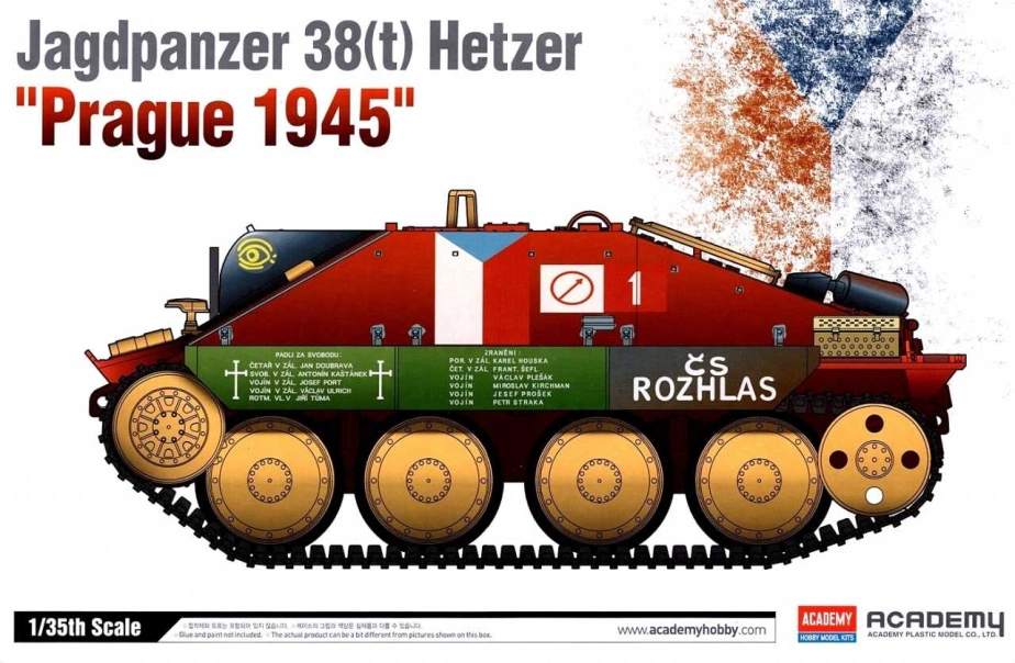 Model Kit military 13277 - HETZER "PRAGUE 1945" (1:35)