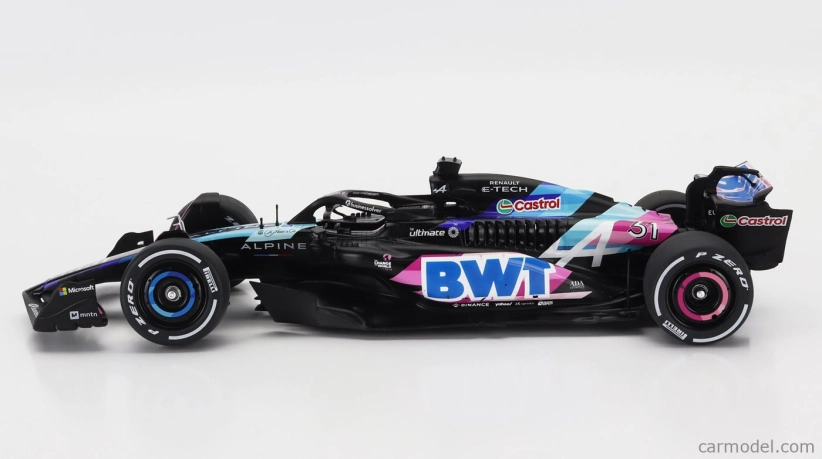 Solido Alpine F1  A524 Team Bwt Alpine N 31 Presentation Season 2024 Esteban Ocon 1:18 Černá Modrá Růžová