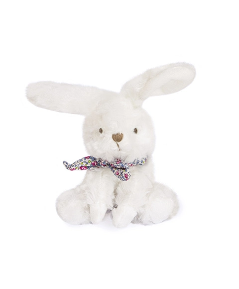 Doudou Plyšový králik so šatkou 12 cm