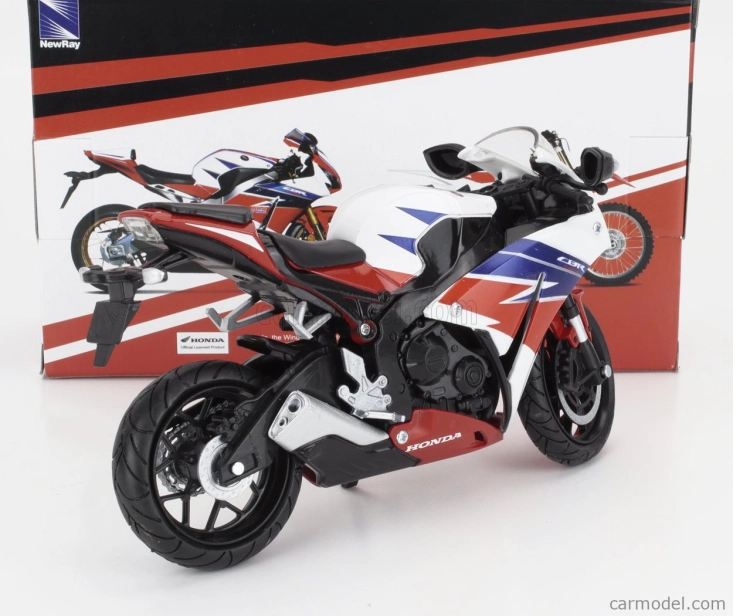 Newray Honda Cbr 1000rr 2007 1:12 Bílá Červená Černá
