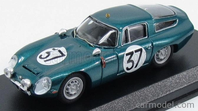 Best-model Alfa romeo Tz1 N 37 Test 24h Le Mans 1964 Bussinello - Biscaldi 1:43 Zelená