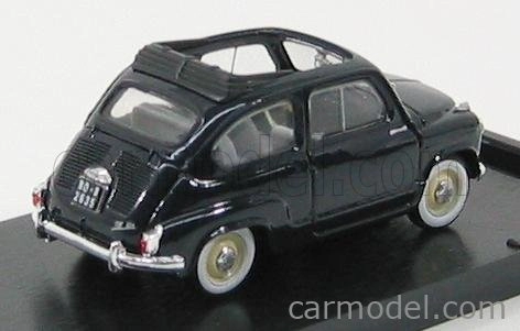Brumm Fiat 600 1956 Tetto Aperto - Otvorená strecha 1:43 Tmavomodrá