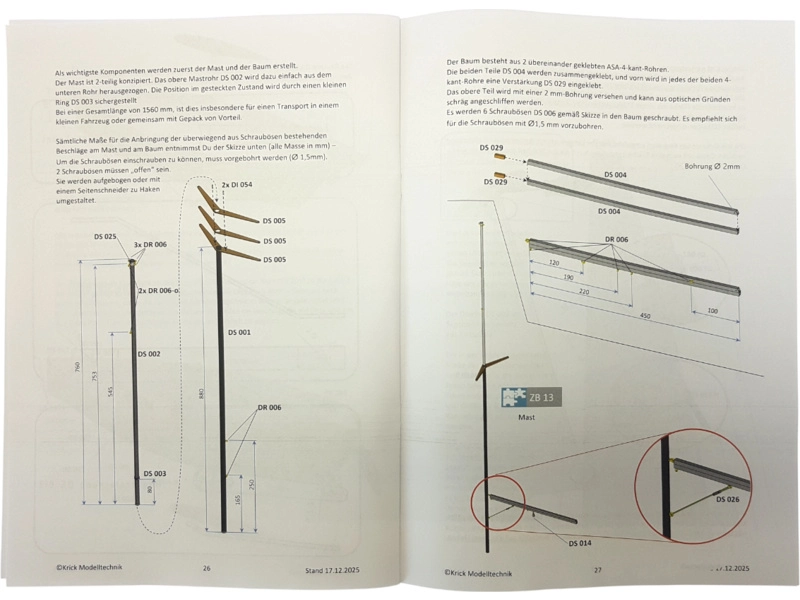 Krick Drago RC plachetnice 1:6 kit