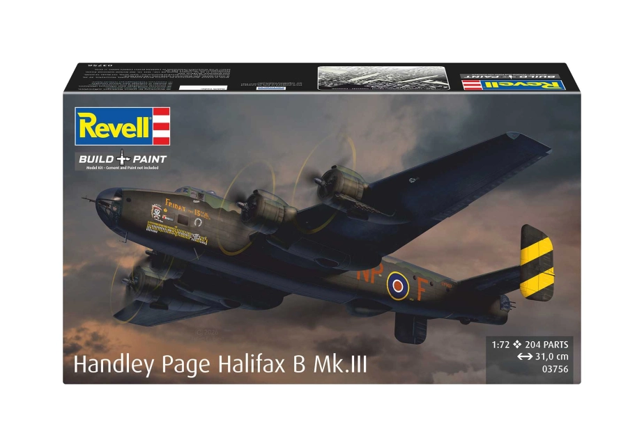 Plastic ModelKit lietadlo 03756 - Handley Page Halifax B Mk.III (1:72)