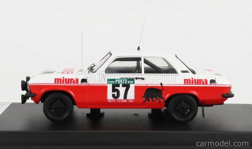 Trofeu Opel Ascona (night Version) N 57 Rally Portugal 1978 J.p.borges - R.bevilacqua 1:43 Červená Bílá
