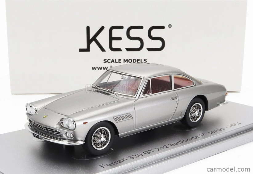 Kess-model Ferrari 330 Gt 2+2 Berlinetta 1-series 1964 1:43 Silver