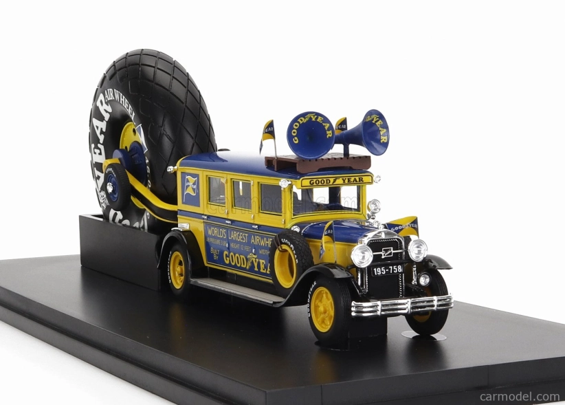 Autocult Buick Goodyear Airwheel Promotion Autobus Usa 1929 1:43 Žlutá Modrá