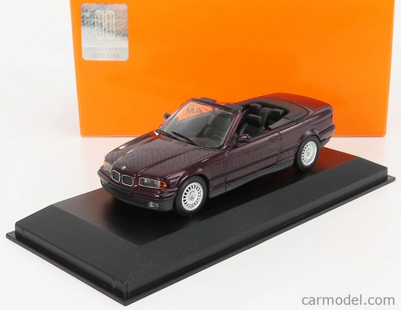 Minichamps BMW radu 3 (e36) Cabriolet 1993 1:43 Purple Met