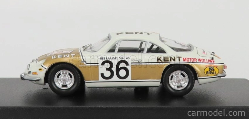 Trofeu Renault Alpine A110 N 36 Rally Ypres 1972 F.vandecaveye - W.plas 1:43 Bílé Zlato