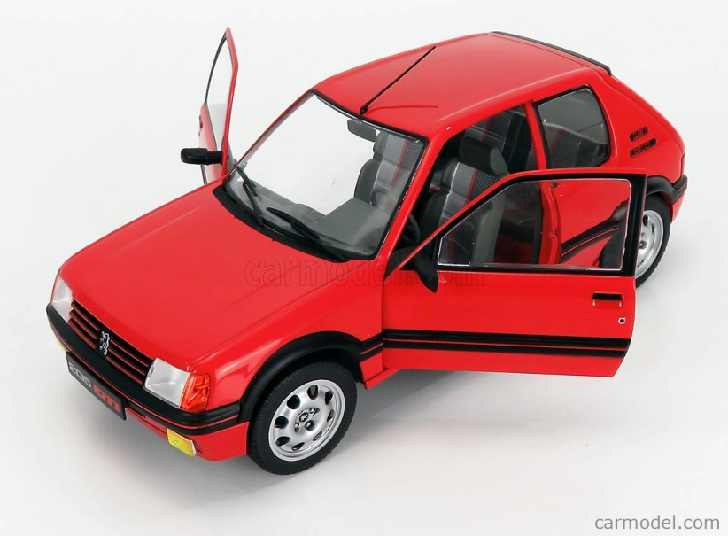 Solido Peugeot 205 1.9 Gti 1988 1:18 Červená