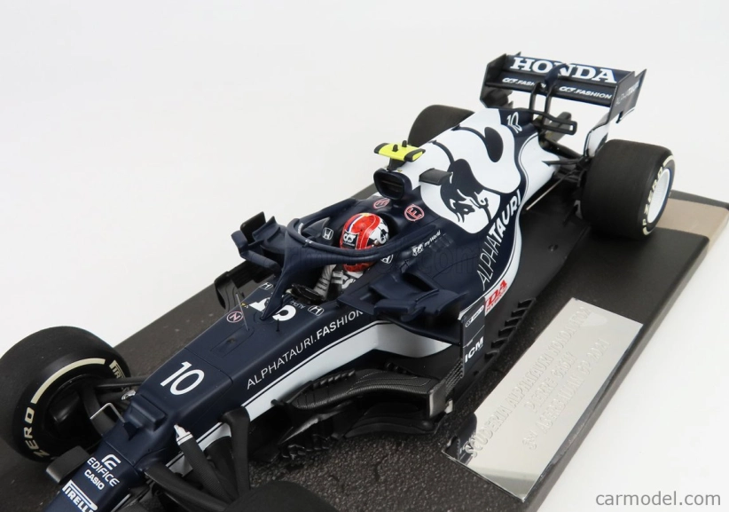 Minichamps Alpha tauri F1  At02 Honda Ra620h Team Alpha Tauri N 10 3rd Azerbaijan Gp 2021 Pierre Gasly 1:18 Bílá Modrá