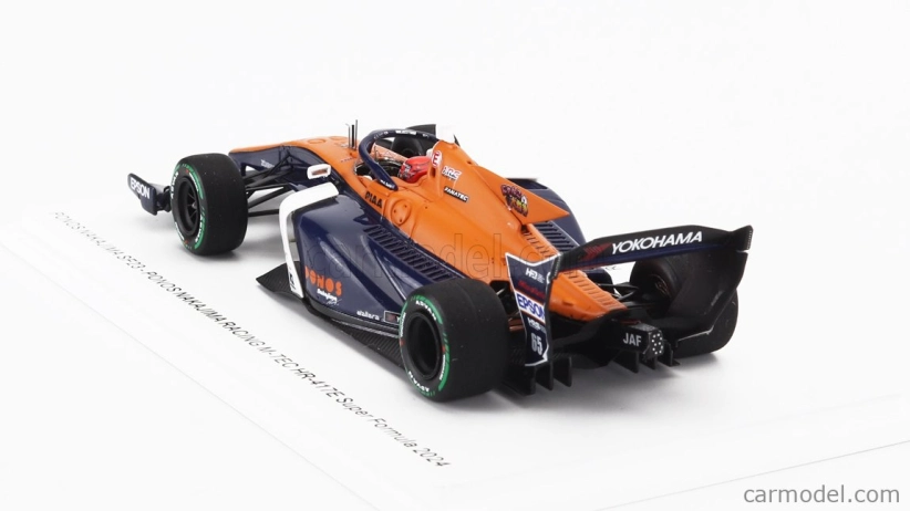 Spark-model Dallara Sf23 Hr-417-e Team Ponos Nakajima Racing M-tec N 65 Super Formula Season 2024 Ren Sato 1:43 Orange White Blue
