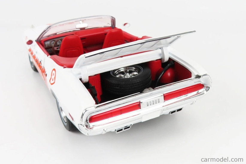 Greenlight Dodge Challenger Convertibile Kochman Hell Drivers 1970 1:18 Biela červená