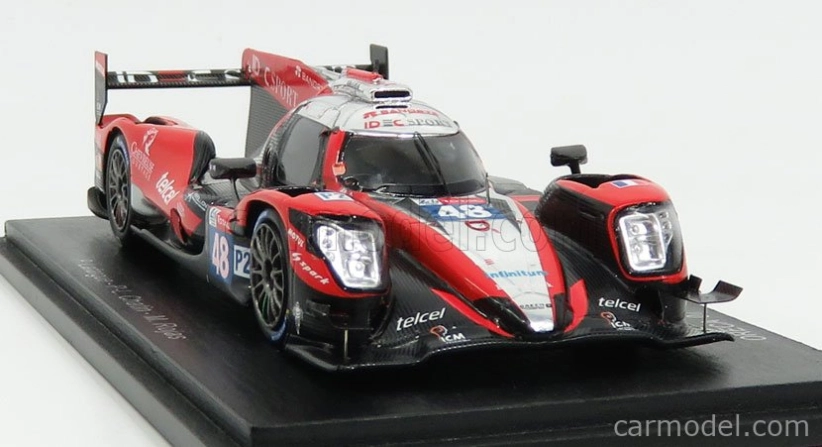 Spark-model Oreca 07 Gibson Team Idec Sport Racing N 48 24h Le Mans 2018 P.lafargue -p.l.chatin - M.rojas 1:43 Red