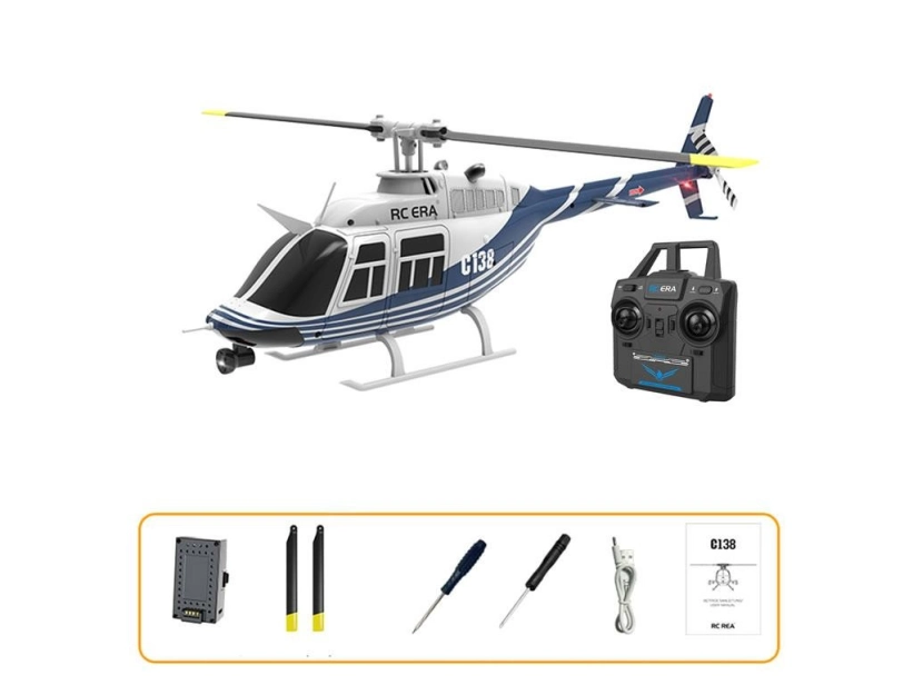 RC vrtulník Jet Ranger C138, modrá