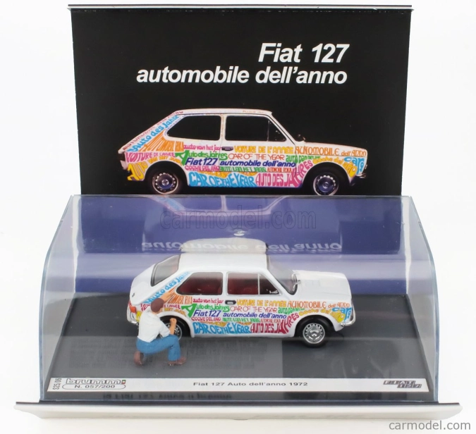 Brumm prom Fiat 127 1-series 1972 - Automobile Dell'anno 1972 1:43 Biela