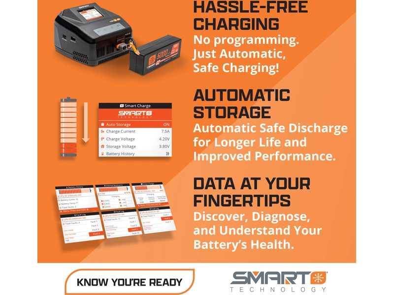 Spektrum Smart G2 LiPo 22.2V 7200mAh 120C IC5