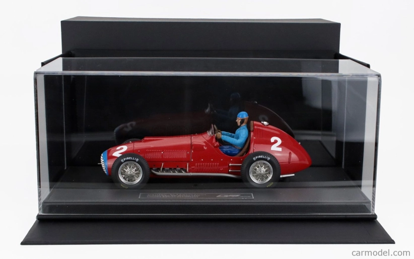 Gp-replicas Ferrari F1  375 N 2 Winner Italy Monza Gp (with Pilot Figure) 1951 Alberto Ascari 1:18 Red