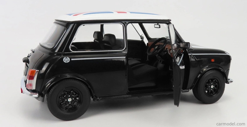 Mini Cooper Rhd 1992 s Union Jack 1:12 čierna biela